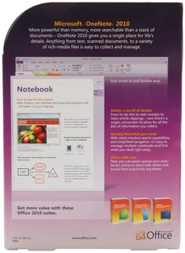 Alt view image 2 of 2 - Microsoft Office OneNote 2010