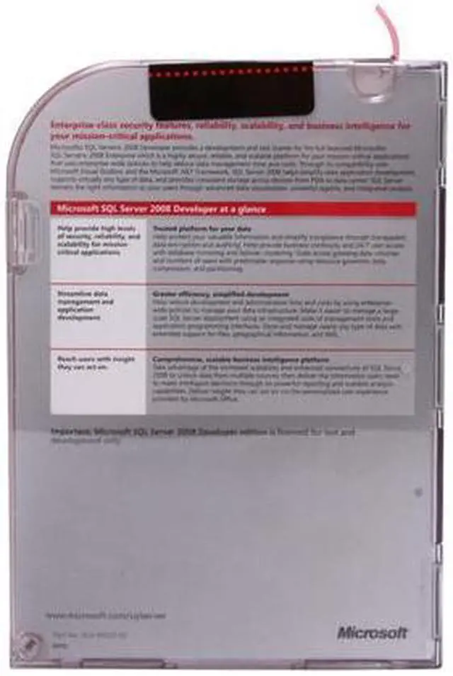 Alt view image 2 of 3 - Microsoft SQL Server 2008 R2 Developer Edition