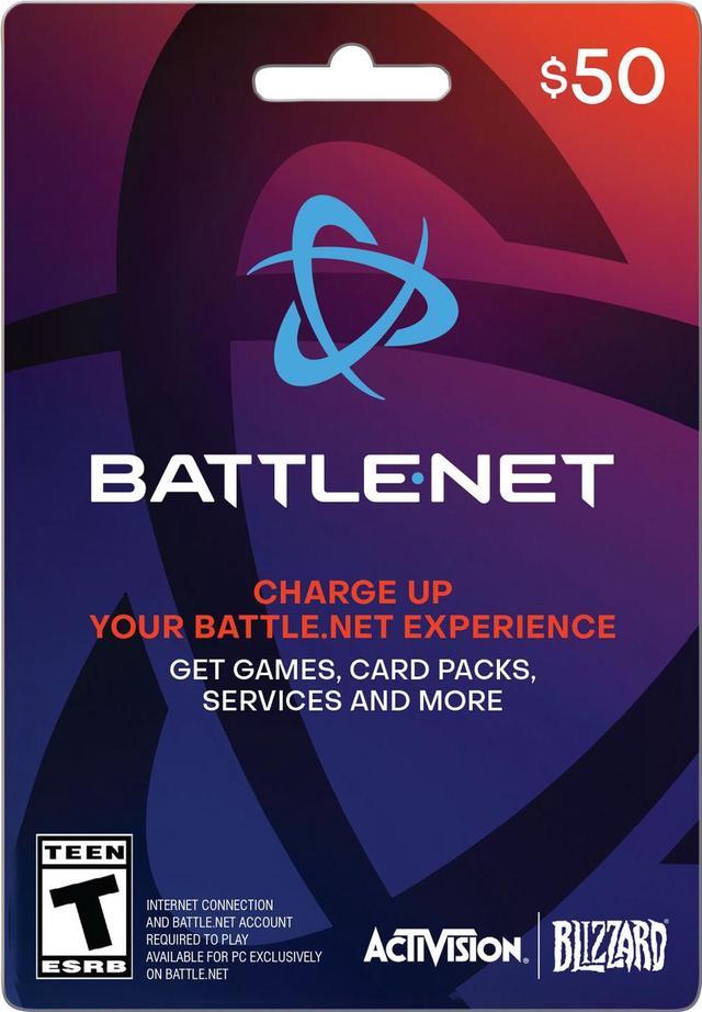 Blizzard Entertainment $50 Blizzard USA Gift Card - Battle.net Digital Code