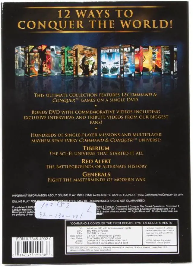 Alt view image 2 of 8 - Command & Conquer: First Decade PC Game