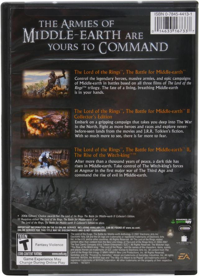 Alt view image 2 of 2 - Lord of the Rings Battle for Middle Earth Anthology PC Game
