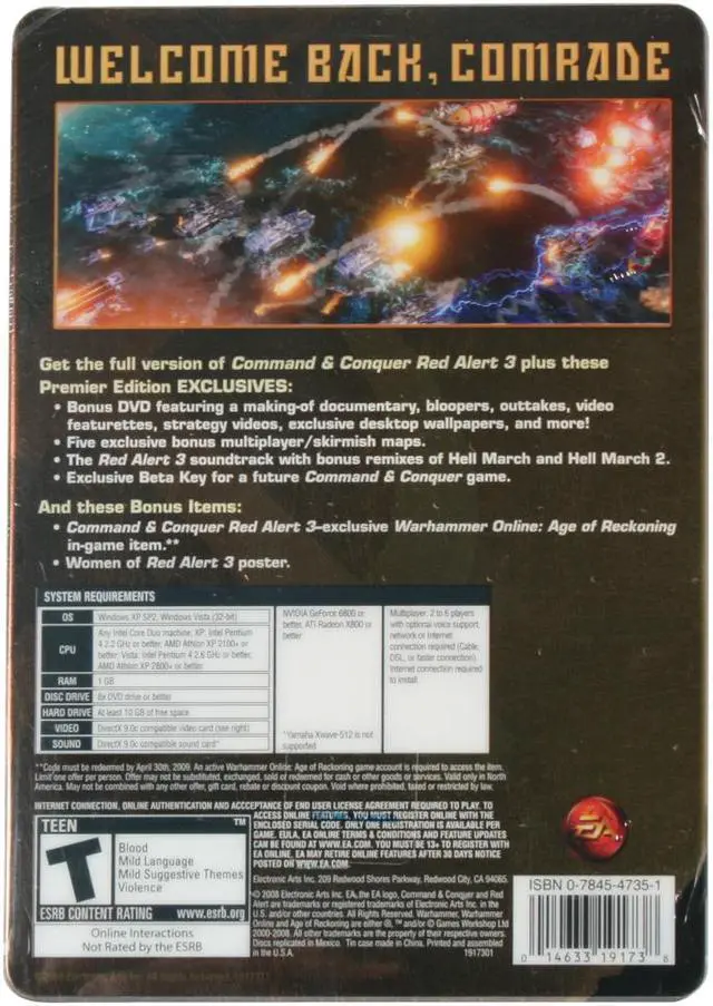 Alt view image 3 of 3 - Command & Conquer: Red Alert 3 Premier Edition PC Game