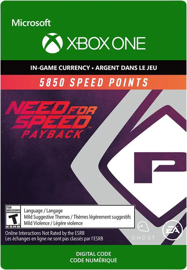 Main image of Need for Speed: Payback 5850 Speed Points Xbox One [Digital Code]