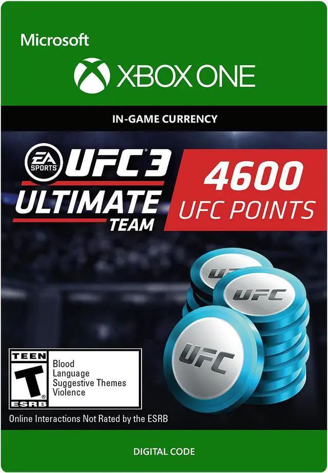 Main image of UFC 3: 4600 UFC Points Xbox One [Digital Code]