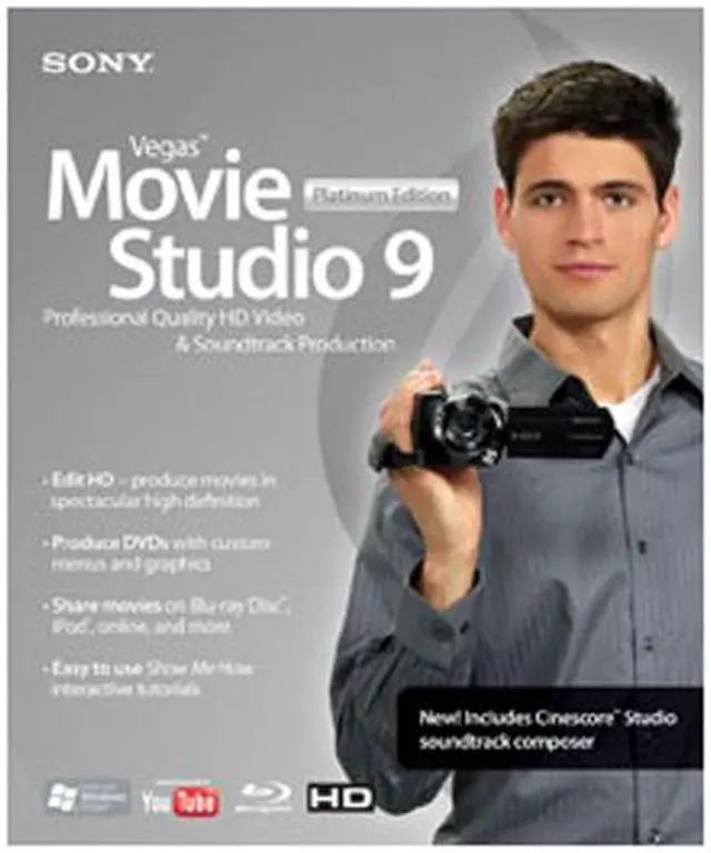 Main image of SONY Vegas Movie Studio Platinum 9