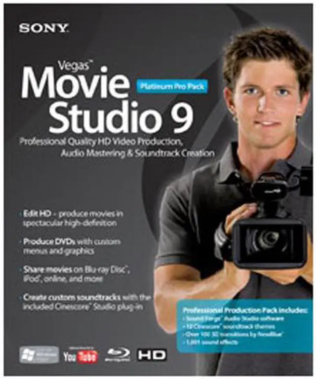 Main image of SONY Vegas Movie Studio Platinum 9 Pro Pack