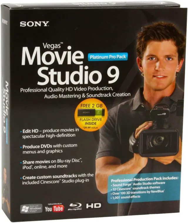 Alt view image 3 of 5 - SONY Vegas Movie Studio Platinum 9 Pro Pack