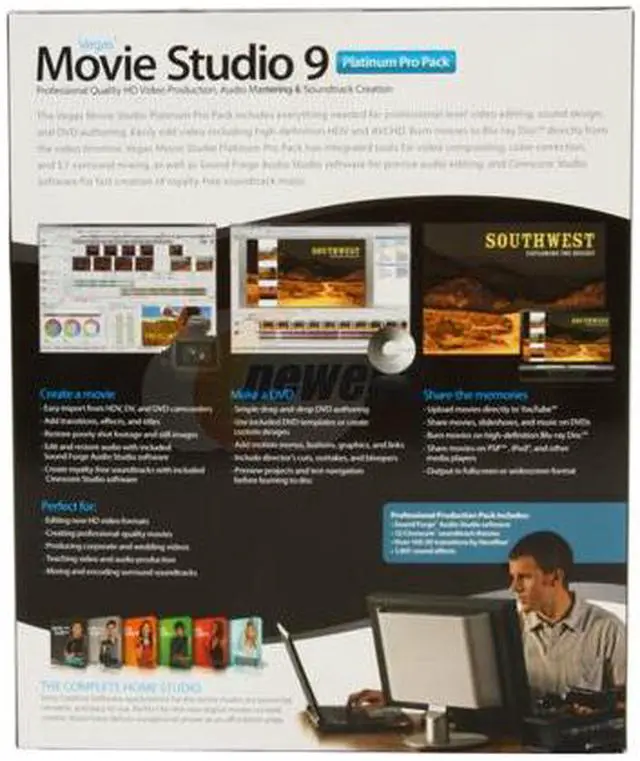 Alt view image 5 of 5 - SONY Vegas Movie Studio Platinum 9 Pro Pack