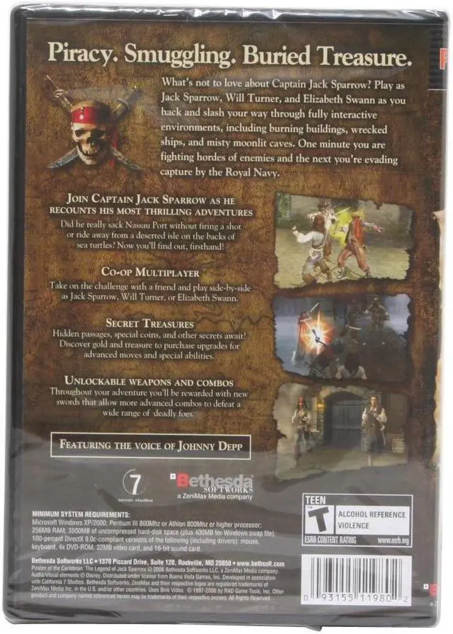 Alt view image 2 of 2 - Pirates of the Caribbean: The Legend of Jack Sparrow PC Game
