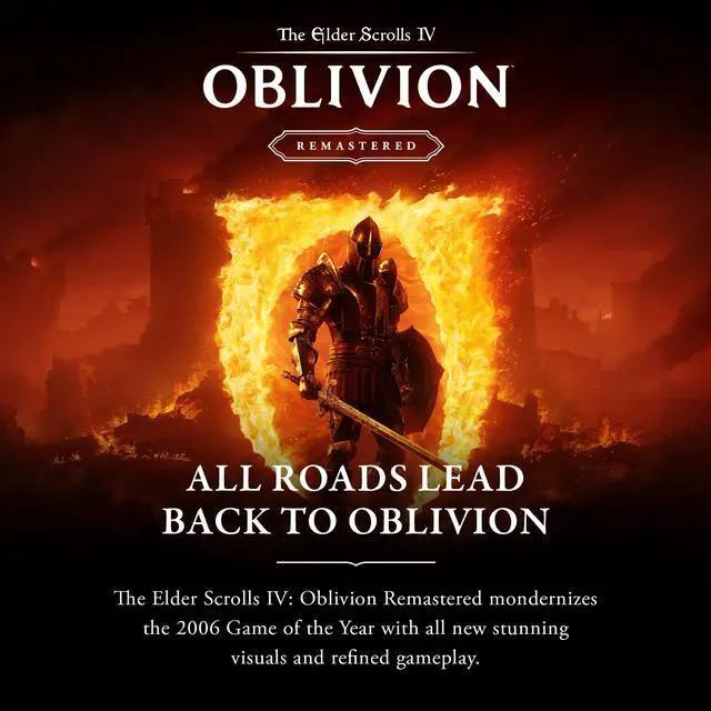 Alt view image 2 of 6 - The Elder Scrolls IV: Oblivion Remastered Xbox Series X/S and Windows [Digital Code]