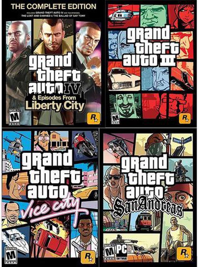 🔴Grand Theft Auto Games (GTA 4 GTA 3 GTA VICE CITY) [PC] - Full