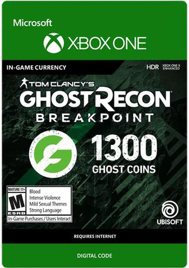 Main image of Ghost Recon Breakpoint: 1200 (+100 bonus) Ghost Coins Xbox One [Digital Code]