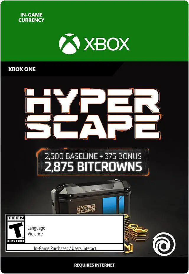Main image of Hyper Scape Virtual Currency: 2875 Bitcrowns Pack Xbox One [Digital Code]