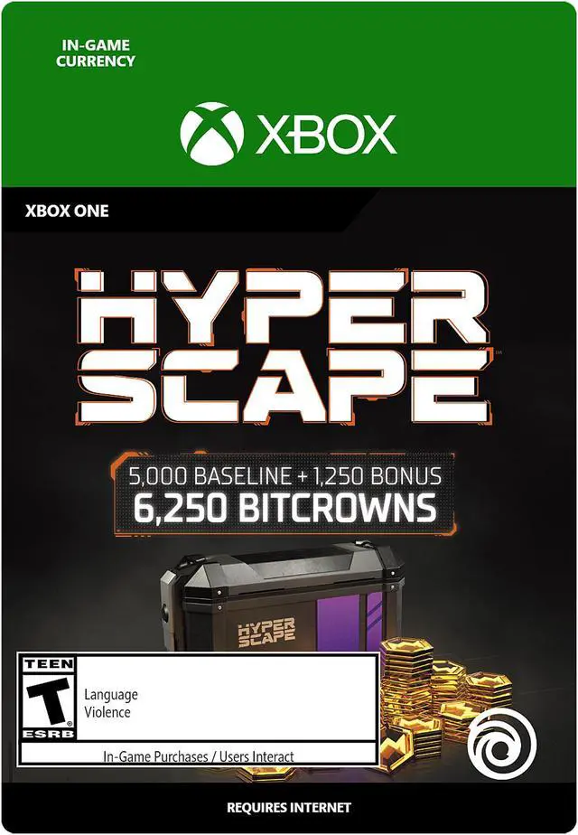 Main image of Hyper Scape Virtual Currency: 6250 Bitcrowns Pack Xbox One [Digital Code]