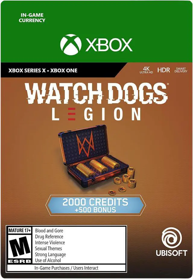 Main image of Watch Dogs Legion 2,500 WD Credits Xbox Series X | S / Xbox One [Digital Code]