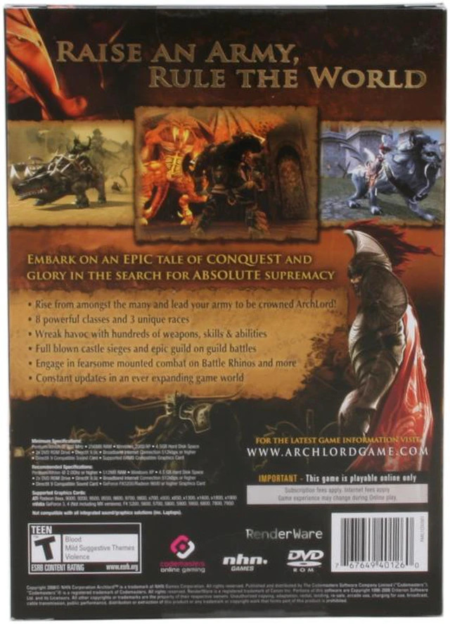 Archlord The Legend of Chantra (輸入版) Archlord: Legend of Chantra PC Game - Newegg.com
