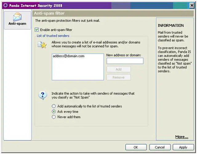 Alt view image 14 of 15 - Panda Internet Security 2008 - OEM