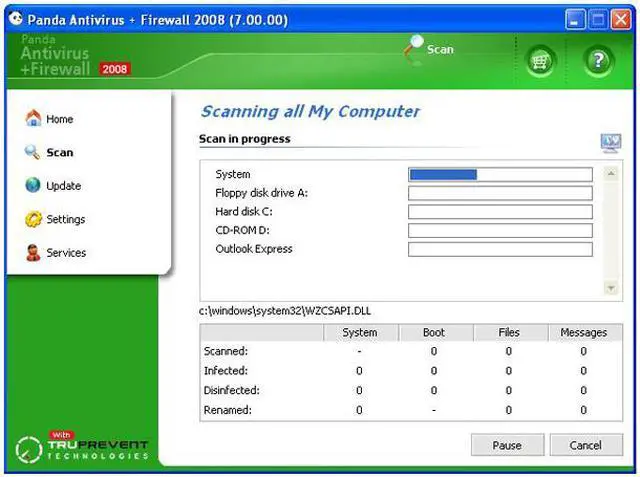 Alt view image 3 of 6 - Panda Antivirus + Firewall 2008 - OEM