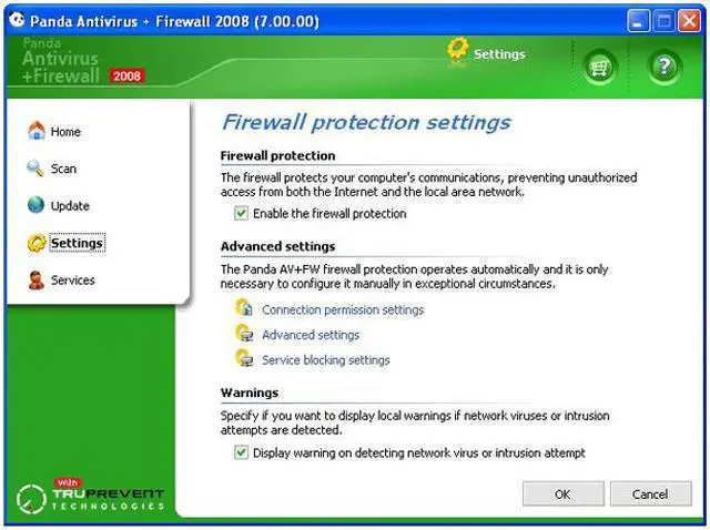 Alt view image 4 of 6 - Panda Antivirus + Firewall 2008 - OEM