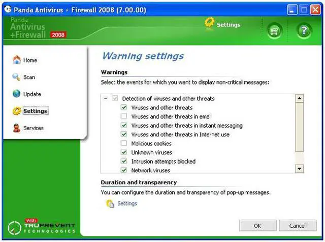 Alt view image 5 of 6 - Panda Antivirus + Firewall 2008 - OEM