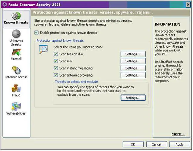 Alt view image 9 of 15 - Panda Security Internet Security 2008 3 user