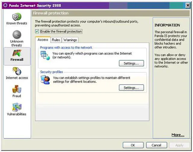Alt view image 11 of 15 - Panda Security Internet Security 2008 3 user