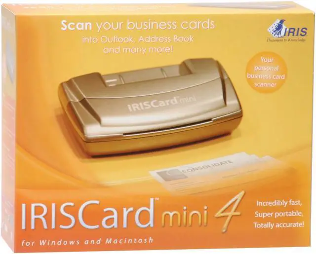 Alt view image 7 of 7 - IRISCard Mini 4 - USB Business Card Scanner