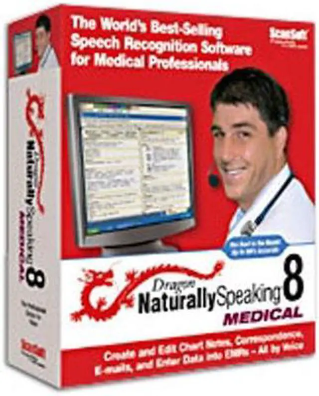 Main image of NUANCE Dragon NaturallySpeaking 8 Medical
