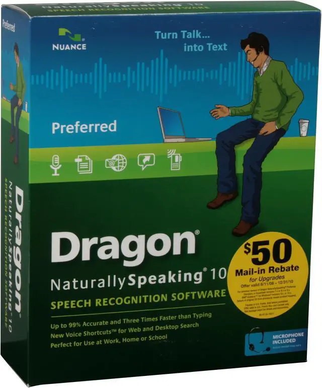 Main image of NUANCE Dragon NaturallySpeaking 10 Preferred