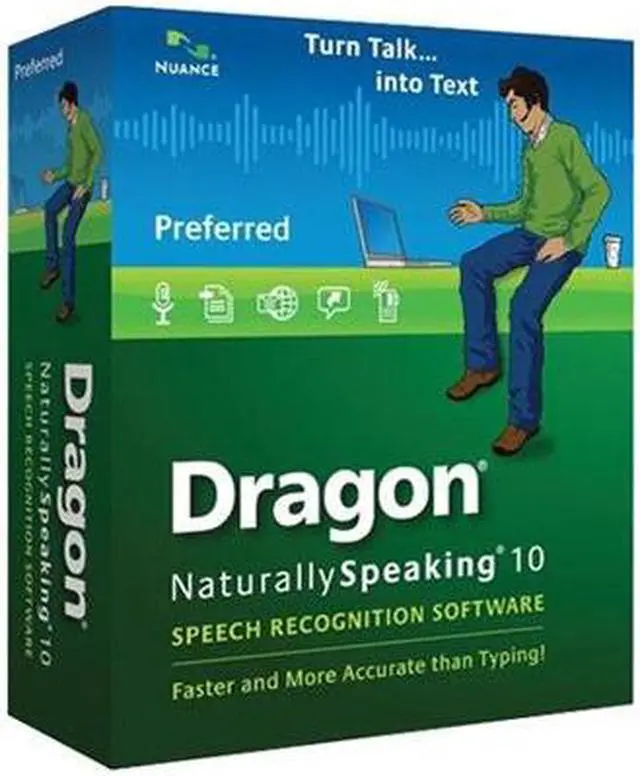 Main image of NUANCE Dragon NaturallySpeaking 10 Preferred - Upgrade from V8 and V9