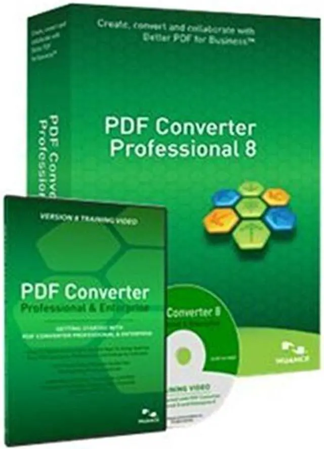 Main image of NUANCE PDF Converter Pro 8.0 w/ Training DVD