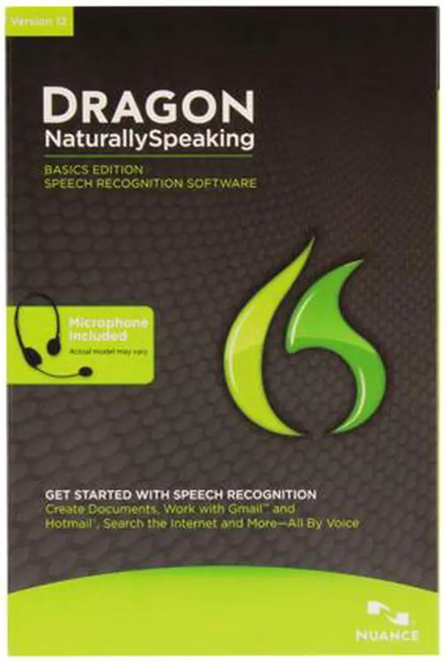 Main image of NUANCE Dragon NaturallySpeaking 12 Basics
