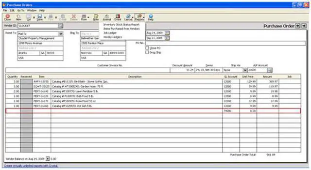 Alt view image 9 of 14 - Sage Peachtree Pro Accounting 2009