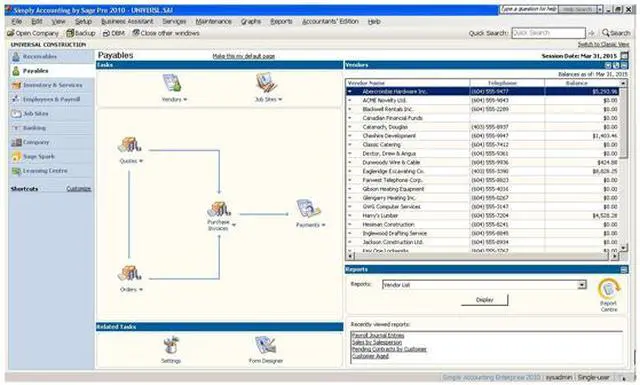 Alt view image 3 of 7 - Sage Simply Accounting Pro 2010 NC bil