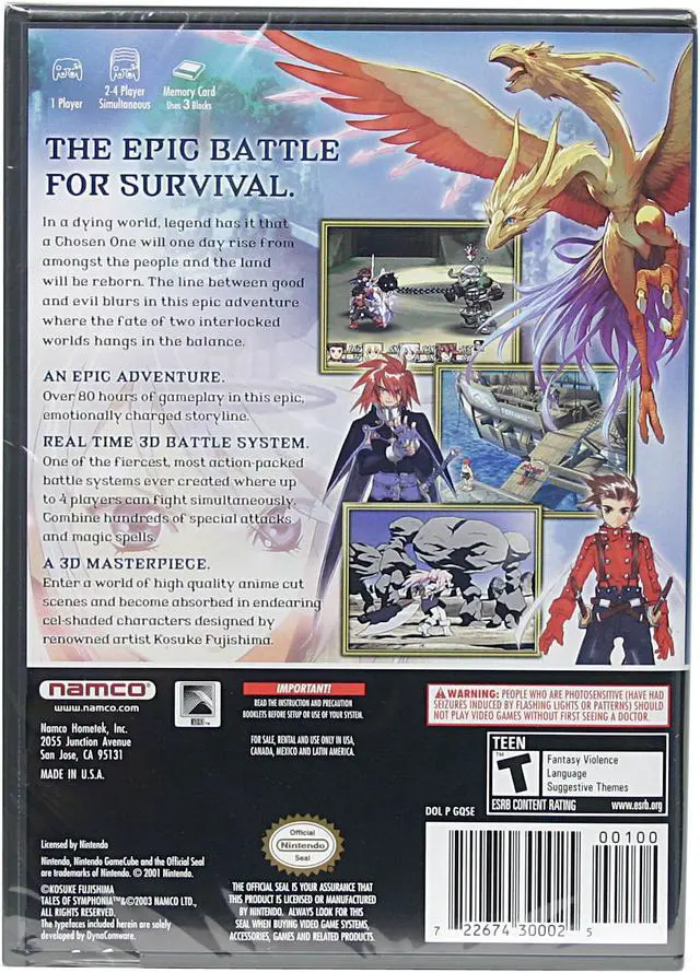 Tales of Symphonia (Japonês) [Jogo Game Cube, original, usado