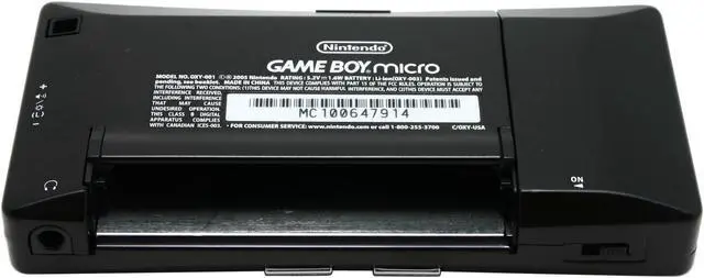 Alt view image 6 of 10 - Nintendo Black GameBoy Micro