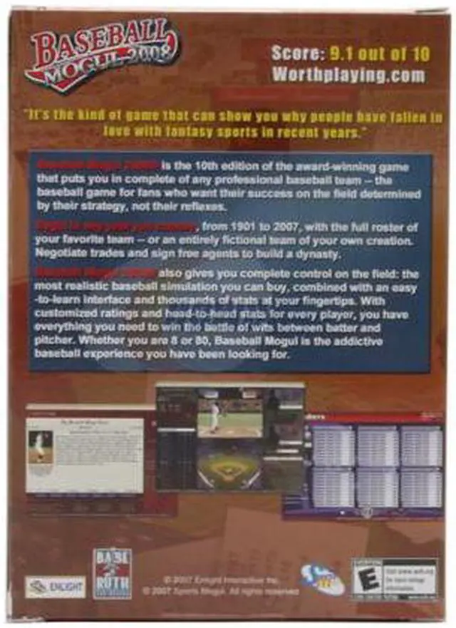 Alt view image 3 of 3 - Baseball Mogul 2008 PC Game