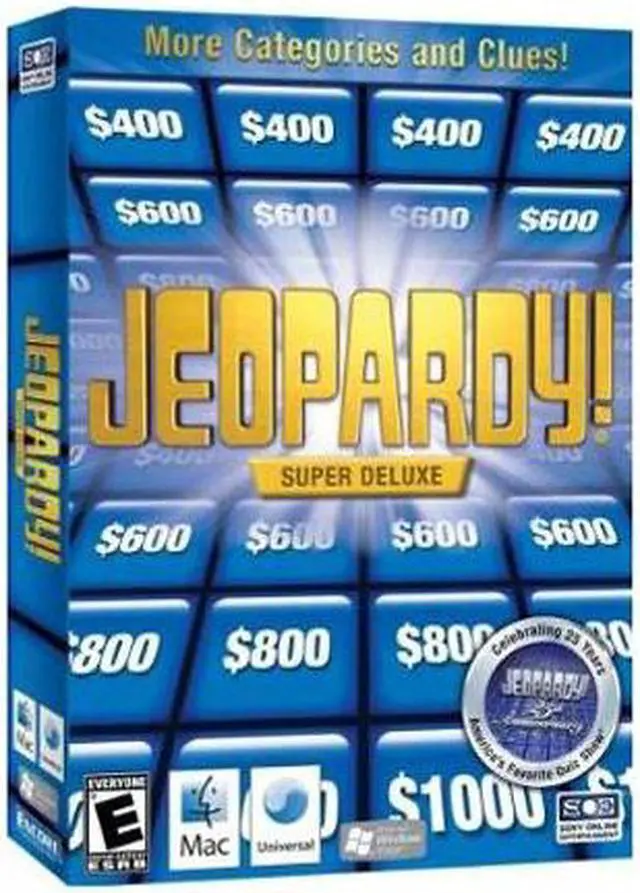 Main image of Jeopardy Super Deluxe PC Game
