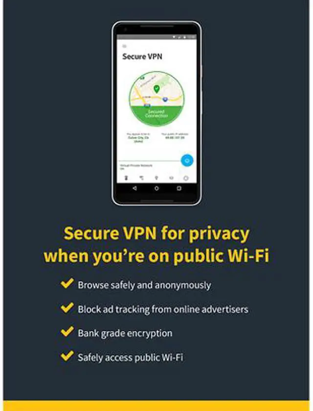 Alt view image 2 of 6 - Norton 360 Deluxe 2021 [Online Protection, VPN, 25 GB Cloud Backup & Dark Web Monitor] 3 Devices - Free 60 Days Subscription - Download