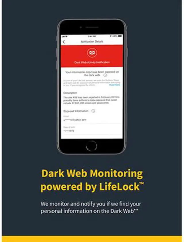 Alt view image 3 of 6 - Norton 360 Deluxe 2021 [Online Protection, VPN, 25 GB Cloud Backup & Dark Web Monitor] 3 Devices - Free 60 Days Subscription - Download