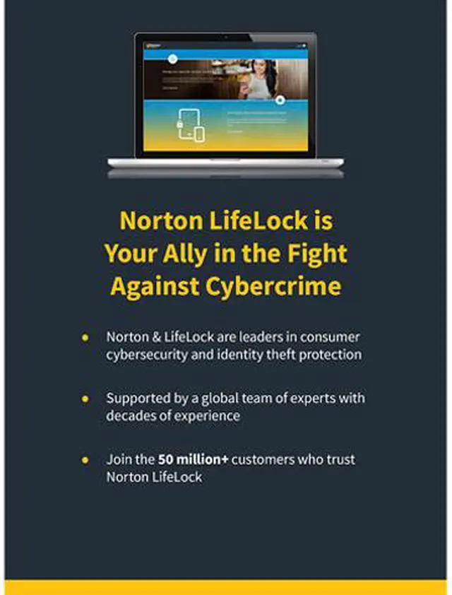 Alt view image 4 of 6 - Norton 360 Deluxe 2021 [Online Protection, VPN, 25 GB Cloud Backup & Dark Web Monitor] 3 Devices - Free 60 Days Subscription - Download