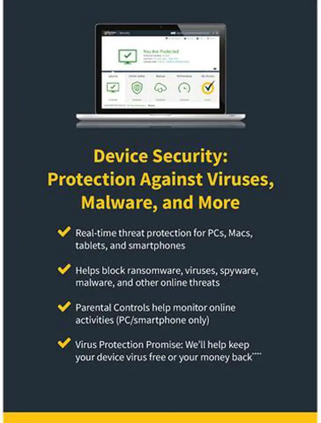 Alt view image 6 of 6 - Norton 360 Deluxe 2021 [Online Protection, VPN, 25 GB Cloud Backup & Dark Web Monitor] 3 Devices - Free 60 Days Subscription - Download