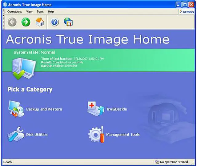 Alt view image 8 of 15 - Acronis True Image Home V11 Backup Utilities