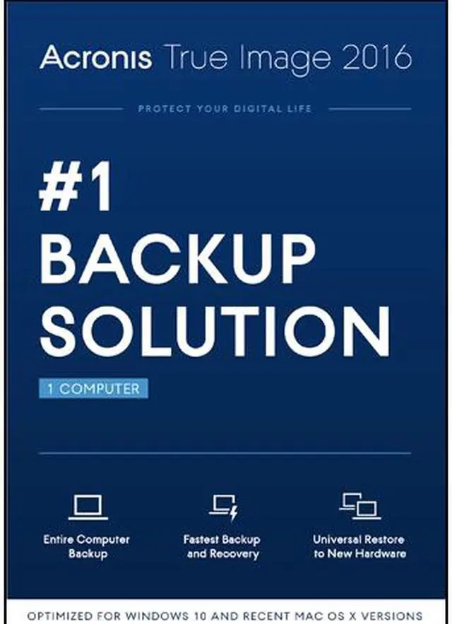 Main image of Acronis True Image 2016 - 1 PC (DVD Case)