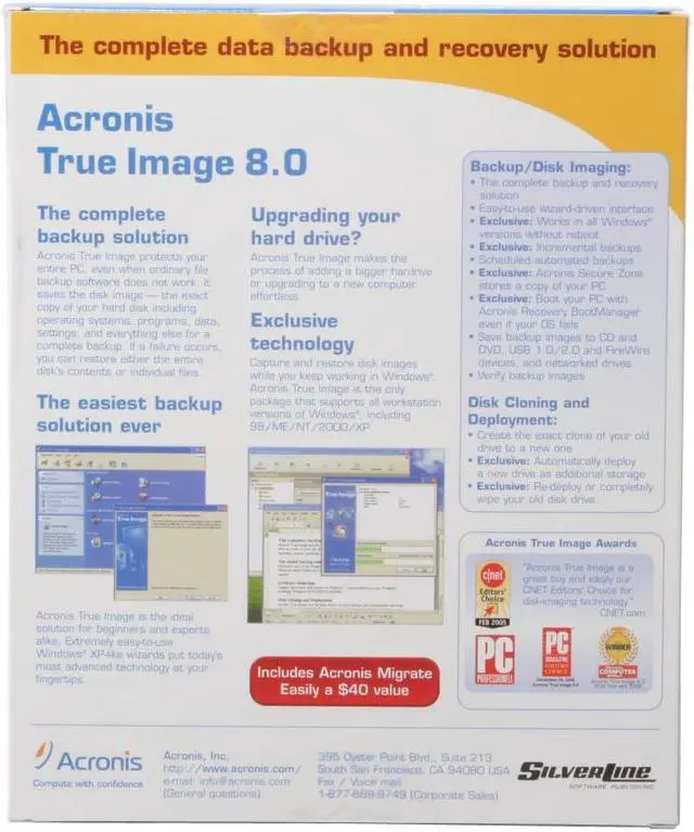 Alt view image 2 of 2 - Acronis True Image 8.0