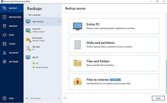 Alt view image 3 of 4 - Acronis Cyber Protect Home Office Advanced Subscription 1 Computer + 500 GB Acronis Cloud Storage - 1 Year Subscription [Download]