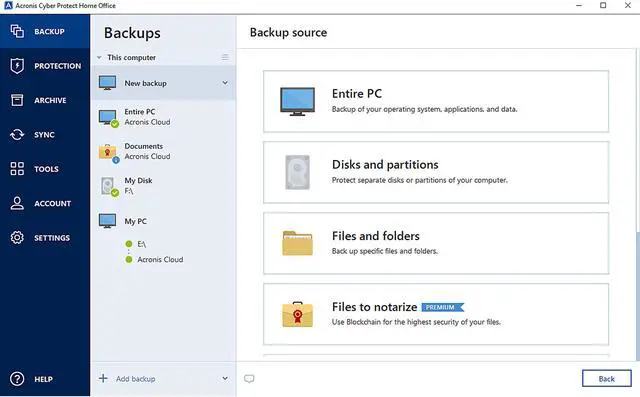 Alt view image 2 of 4 - Acronis Cyber Protect Home Office Advanced Subscription 5 Computers + 500 GB Acronis Cloud Storage - 1 Year Subscription [Download]
