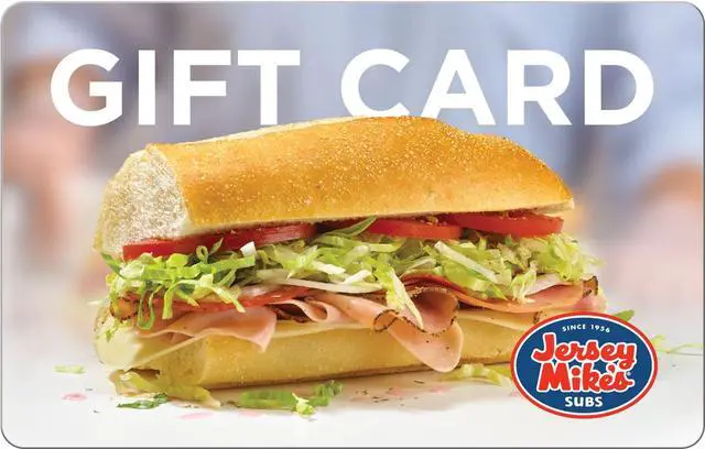 Main image of Jersey Mike's $50 Gift Card (Email Delivery)