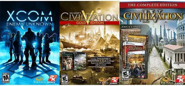 Main image of Firaxis Complete Pack (XCOM: Enemy Unknown + Civilization V Gold + Civilization IV Complete) [Online Game Codes]