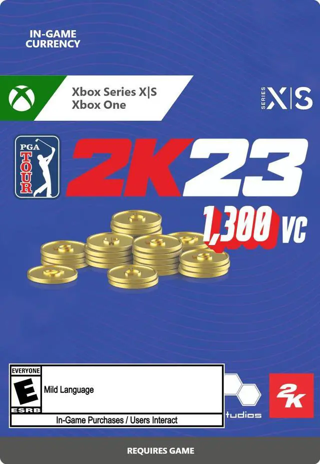 PGA Tour 2K23 - 1,300 VC Pack Xbox Series X|S, Xbox One [Digital Code]